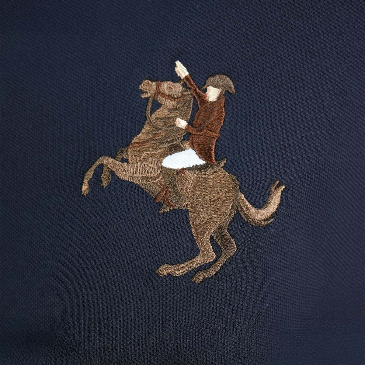 Women's Slim Fit Napoleon Embroidery Polo - Giordano