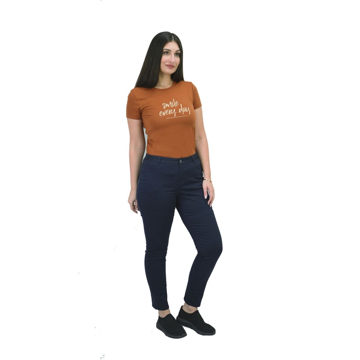 Women's Stretch Twill Khaki Pants - Giordano