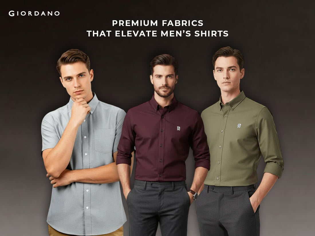 How Premium Fabrics Elevate Men Slim Shirts and Regular Fit Shirts - Giordano