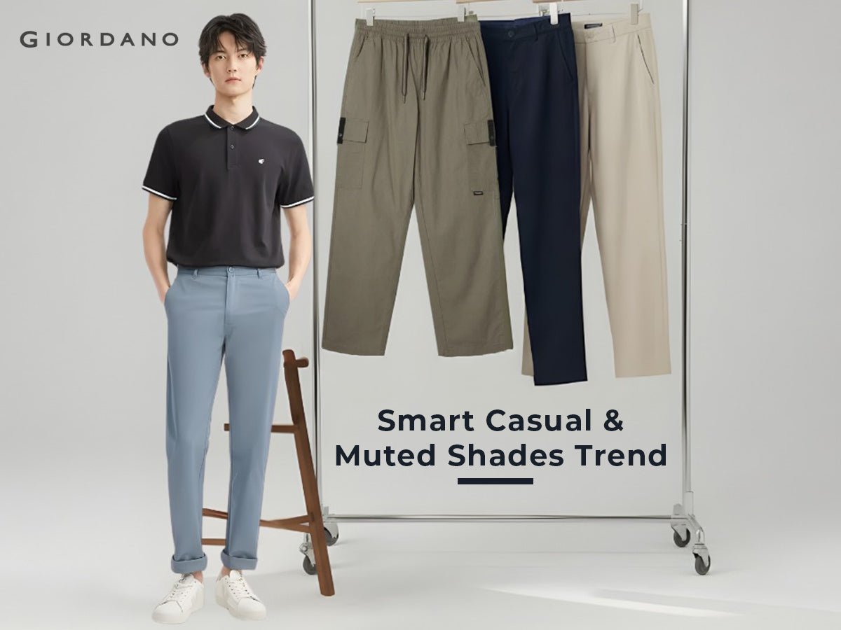 Men’s Coloured Khaki Pants: Why 2025 Is All About Muted Shades and Smart Casual Dressing - Giordano