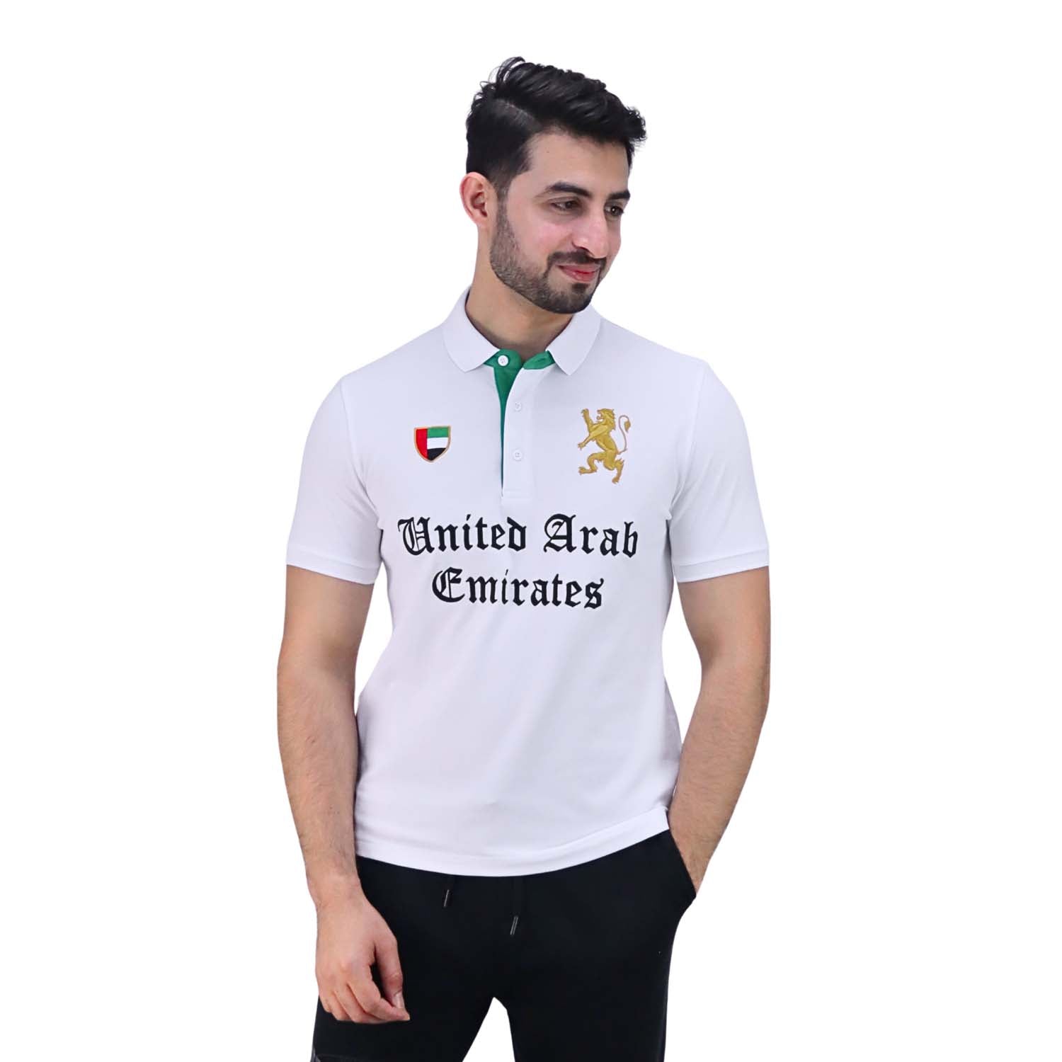 Giordano Men's Uae National Day Polo-White