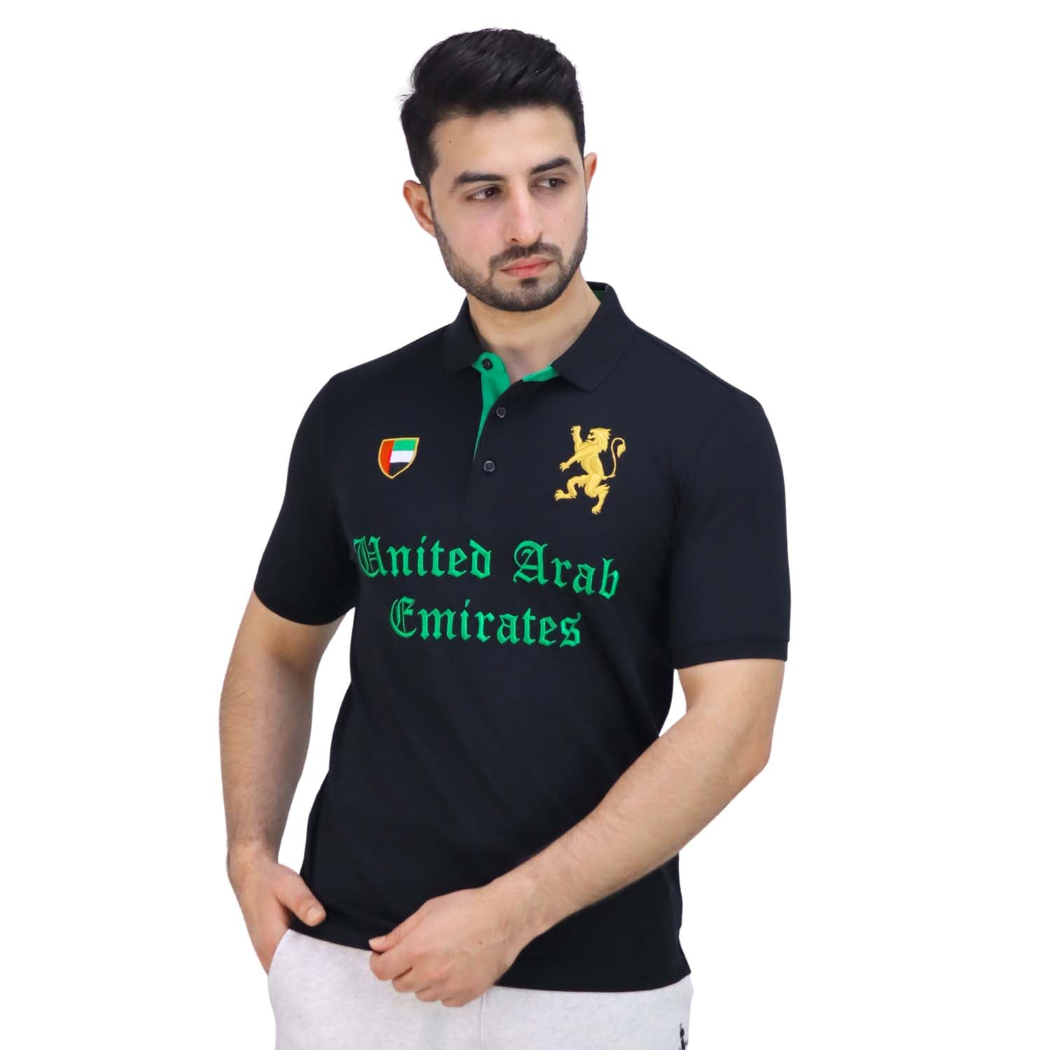 Giordano Men's Uae National Day Polo-Black
