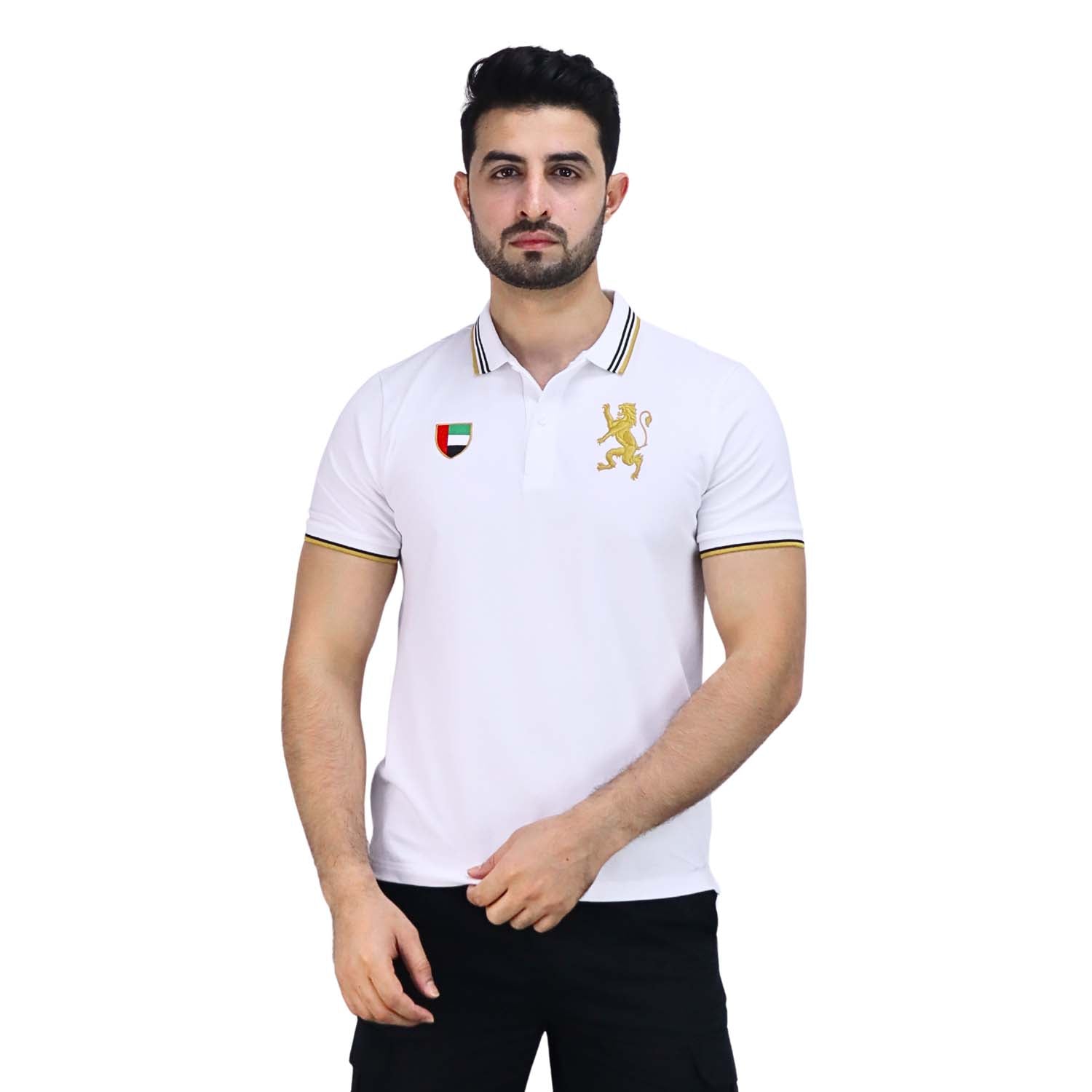 Giordano Men's Uae National Day Polo-White