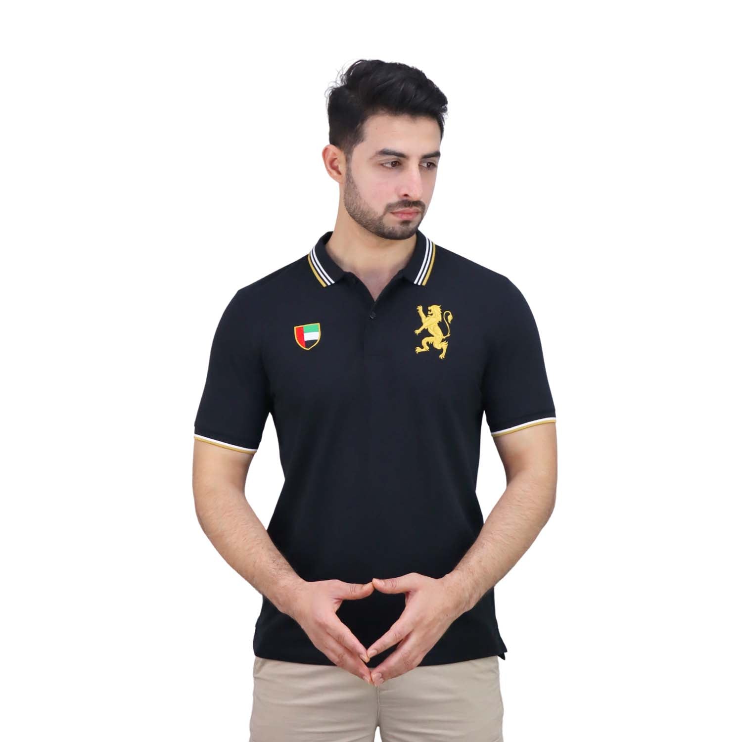 Giordano Men's Uae National Day Polo-Black