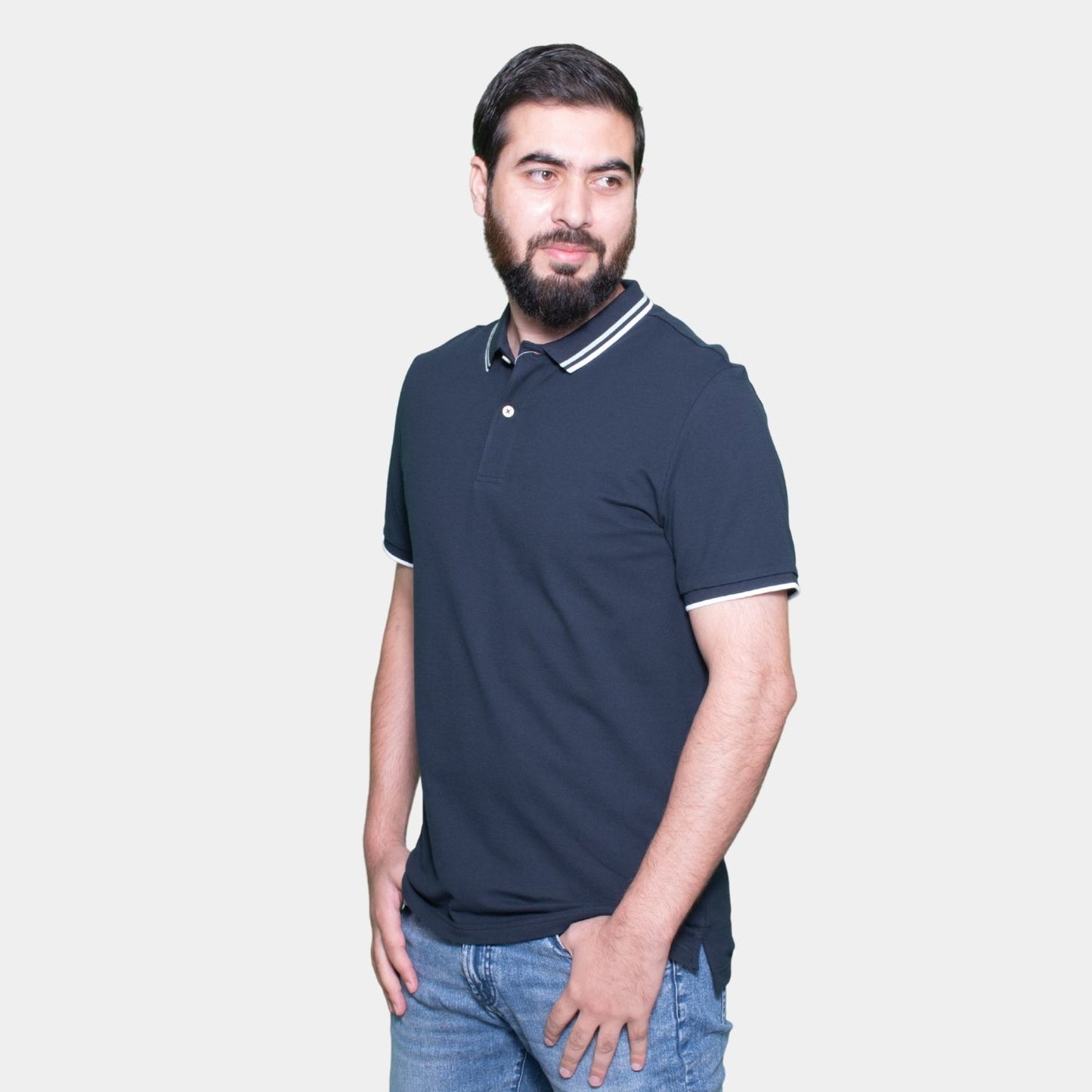 قميص بولو رجالي من القطن