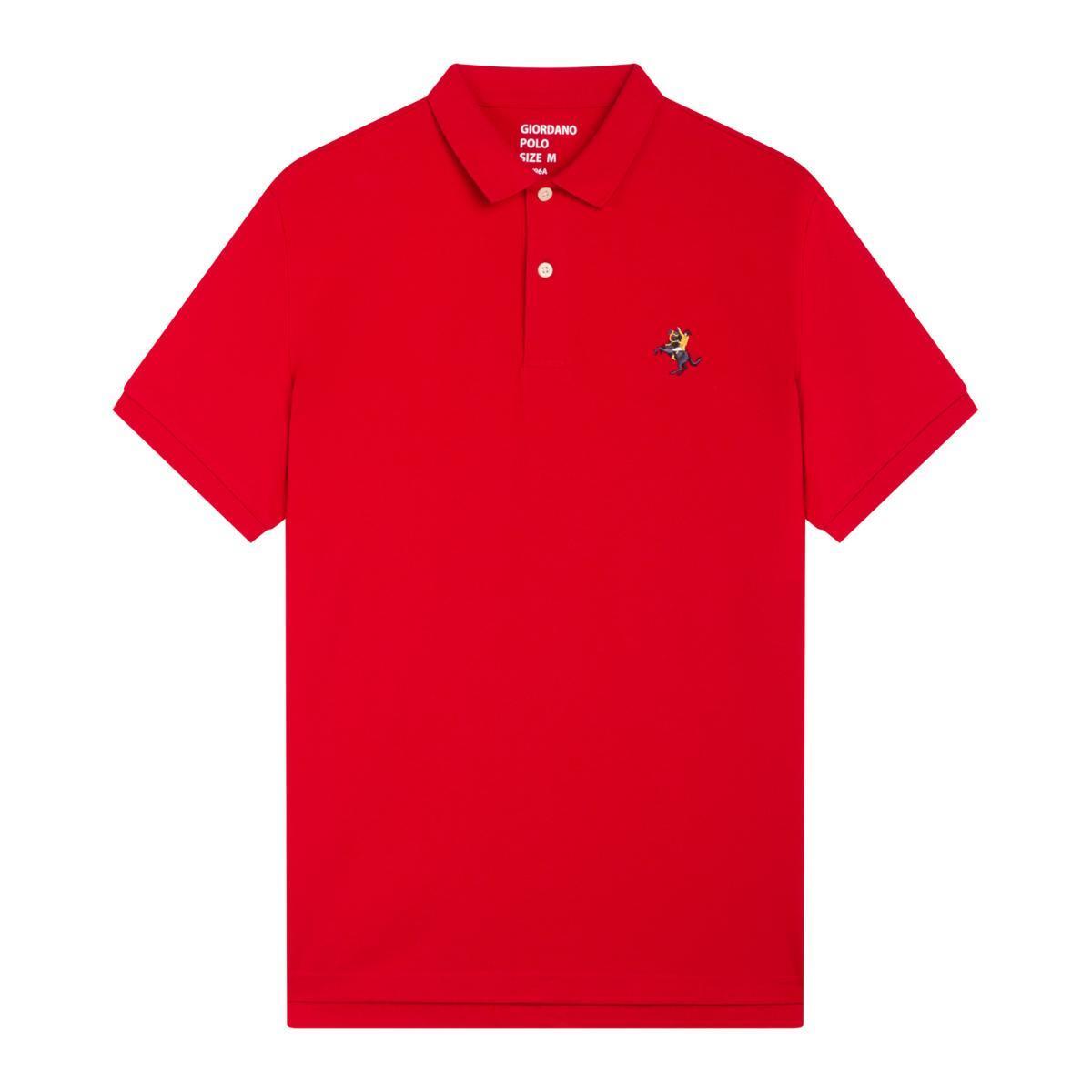 Men's Solid Small Napoleon Polo