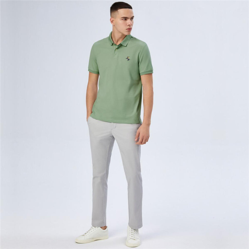 Men's Solid Small Napoleon Polo