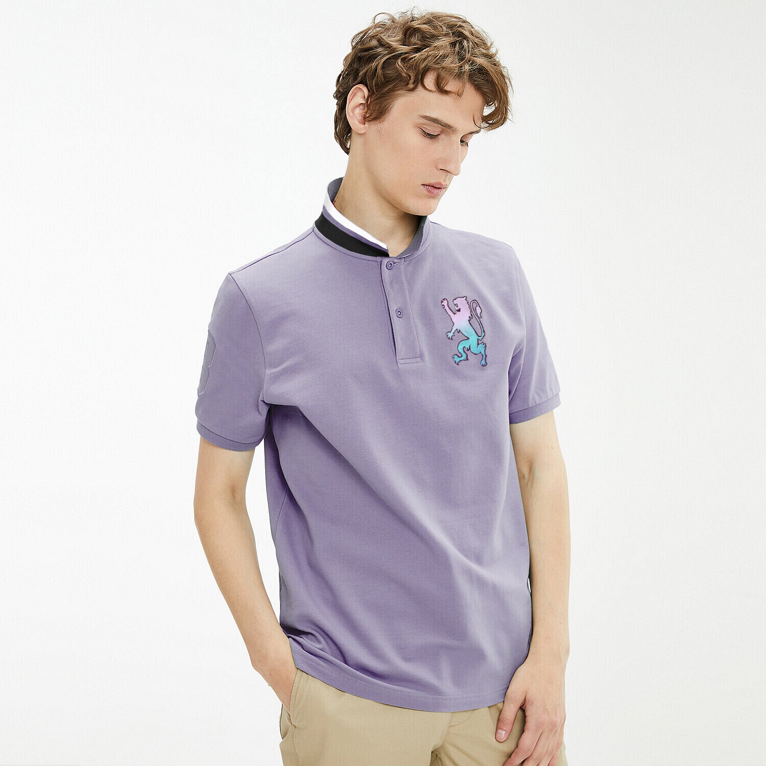 Men's 3D Lion Polo
