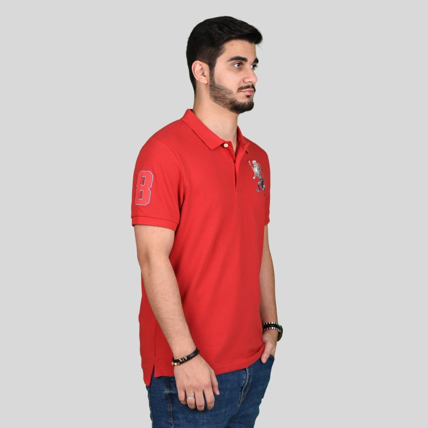 Men's 3D Lion Polo