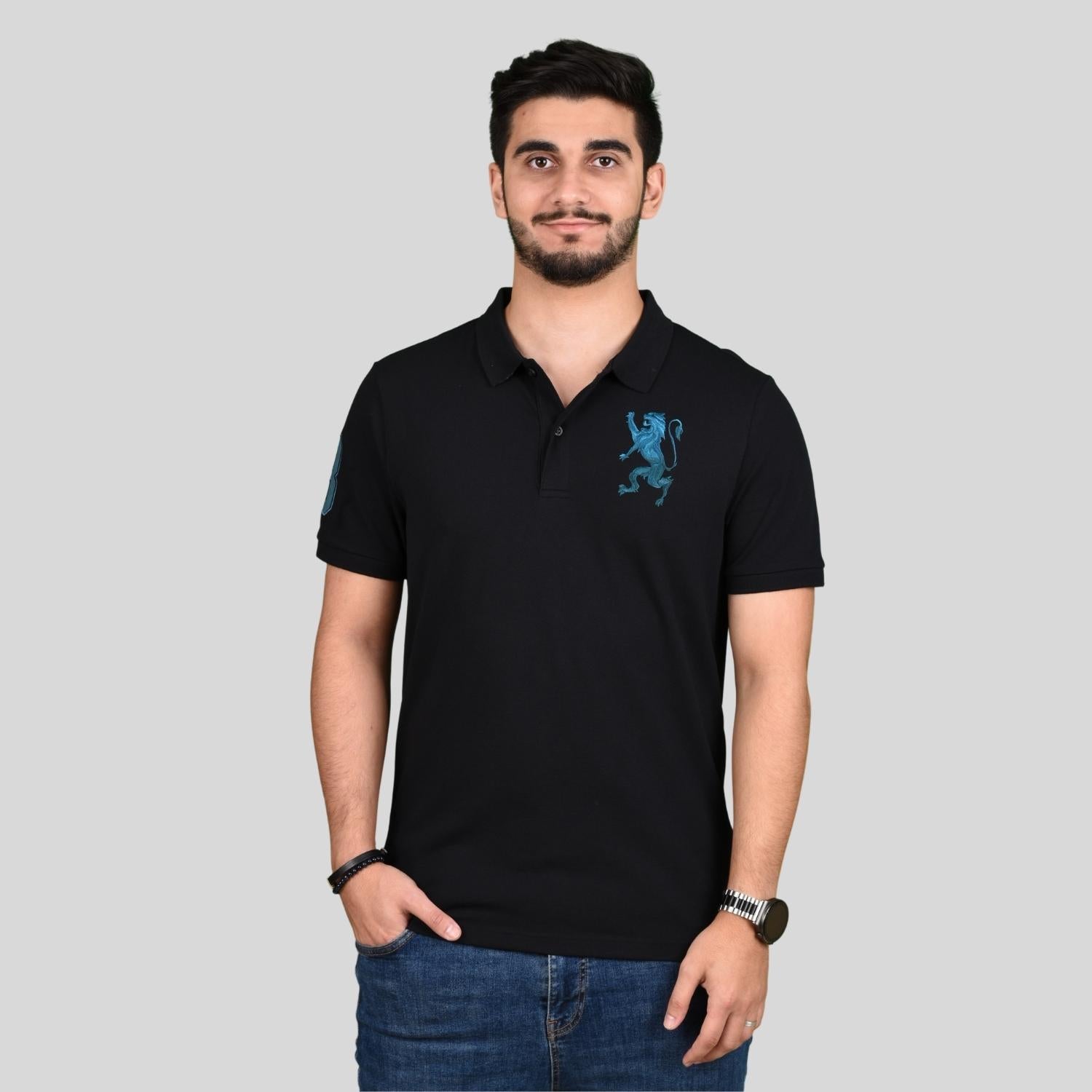 Men's 3D Lion Polo