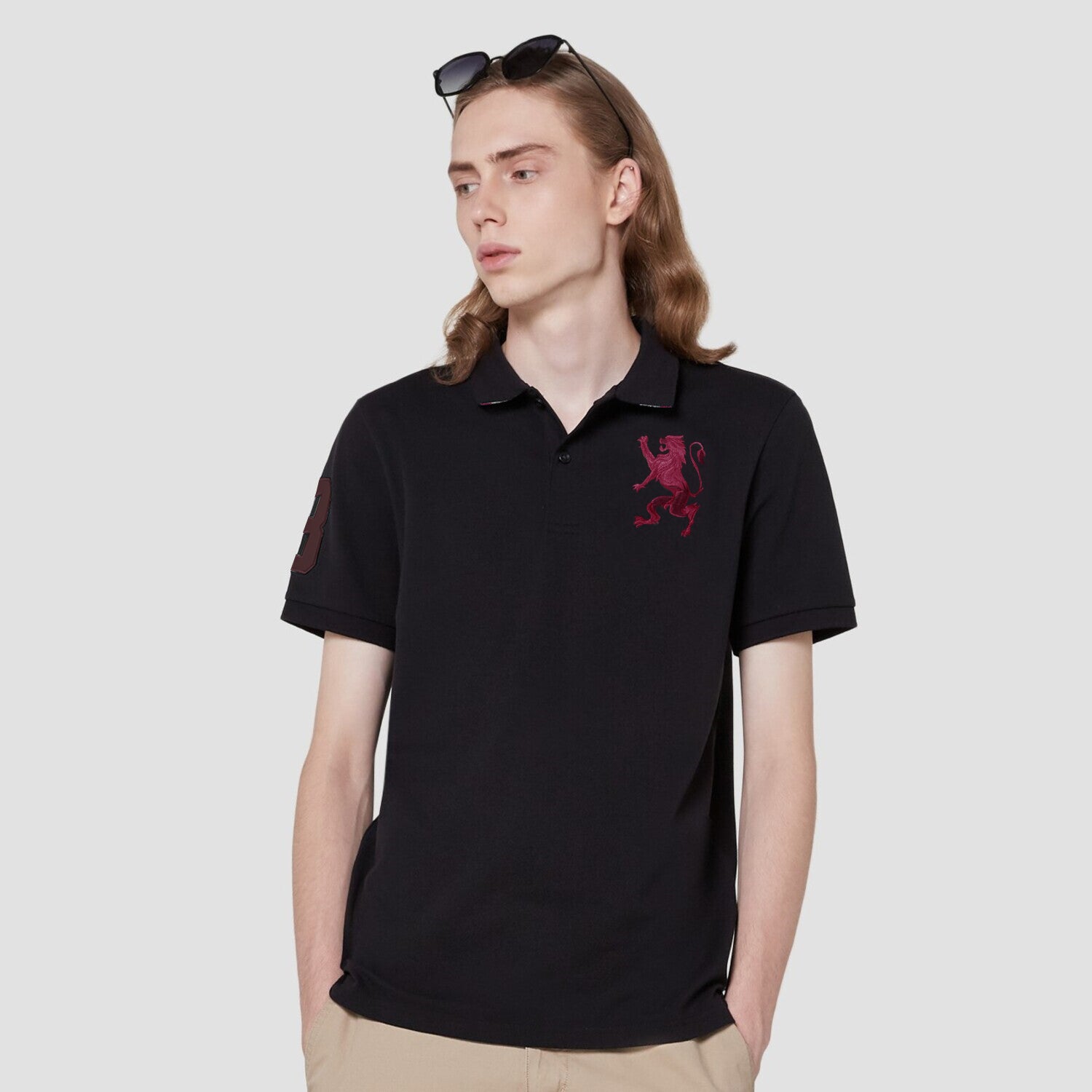 Men's 3D Lion Polo