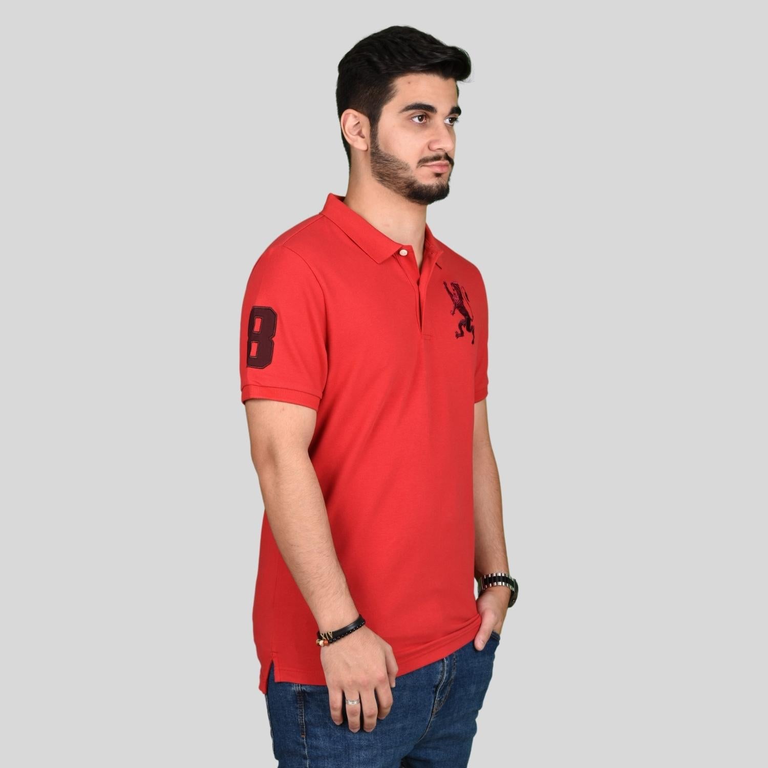 Men's 3D Lion Polo