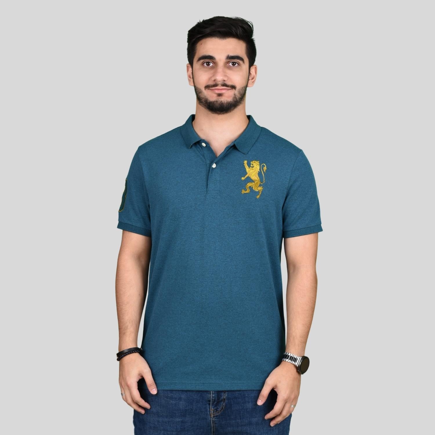 Men's 3D Lion Polo