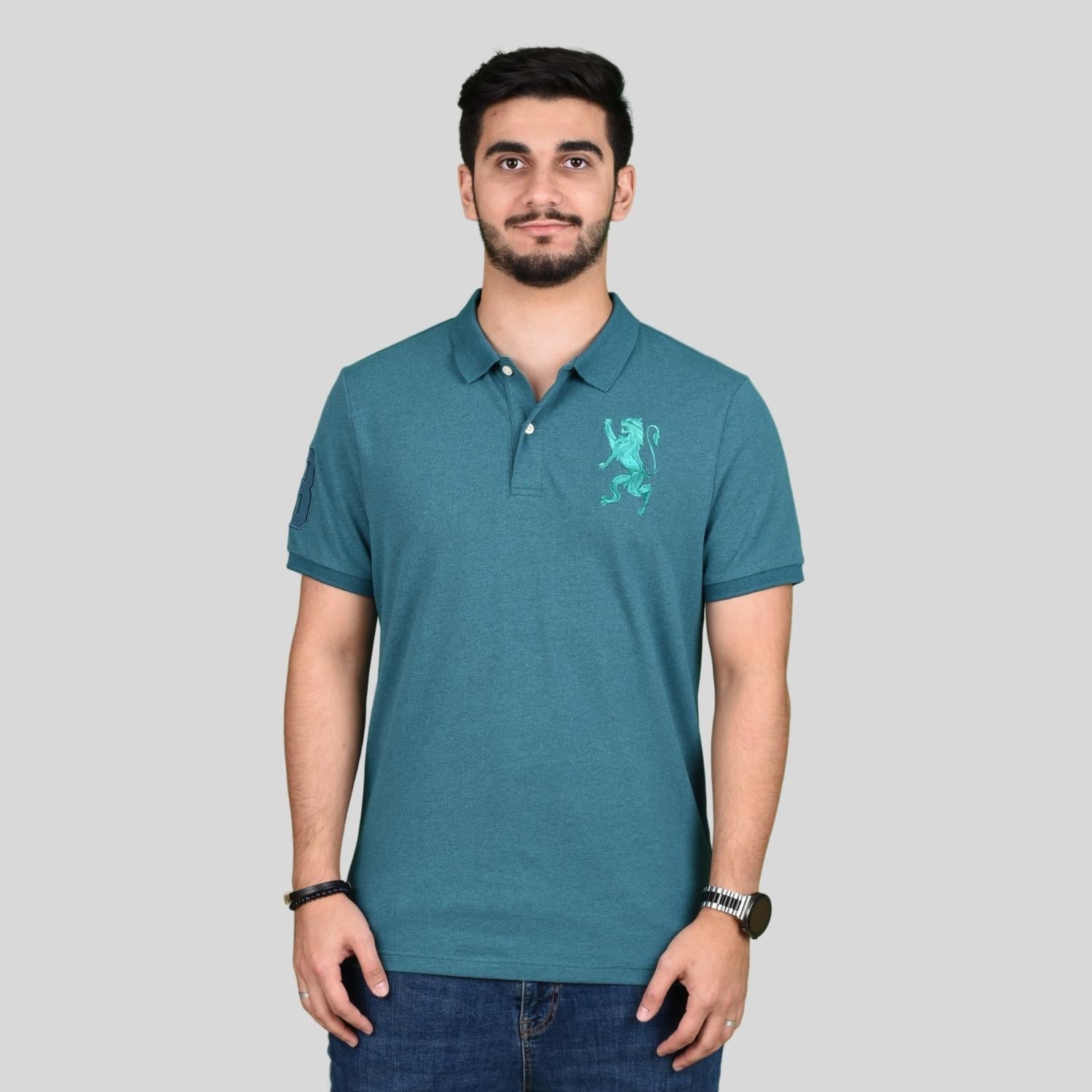 Men's 3D Lion Polo