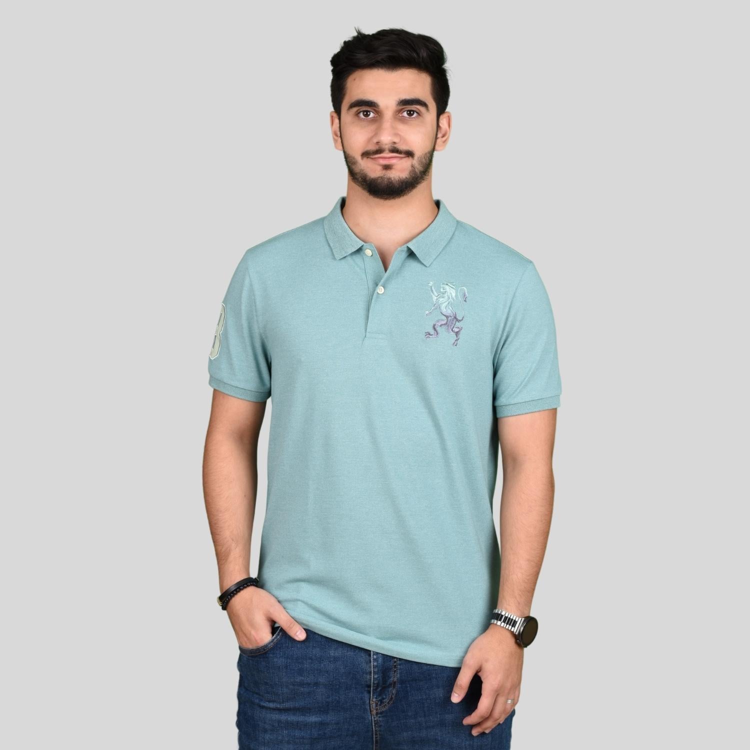 Men's 3D Lion Polo