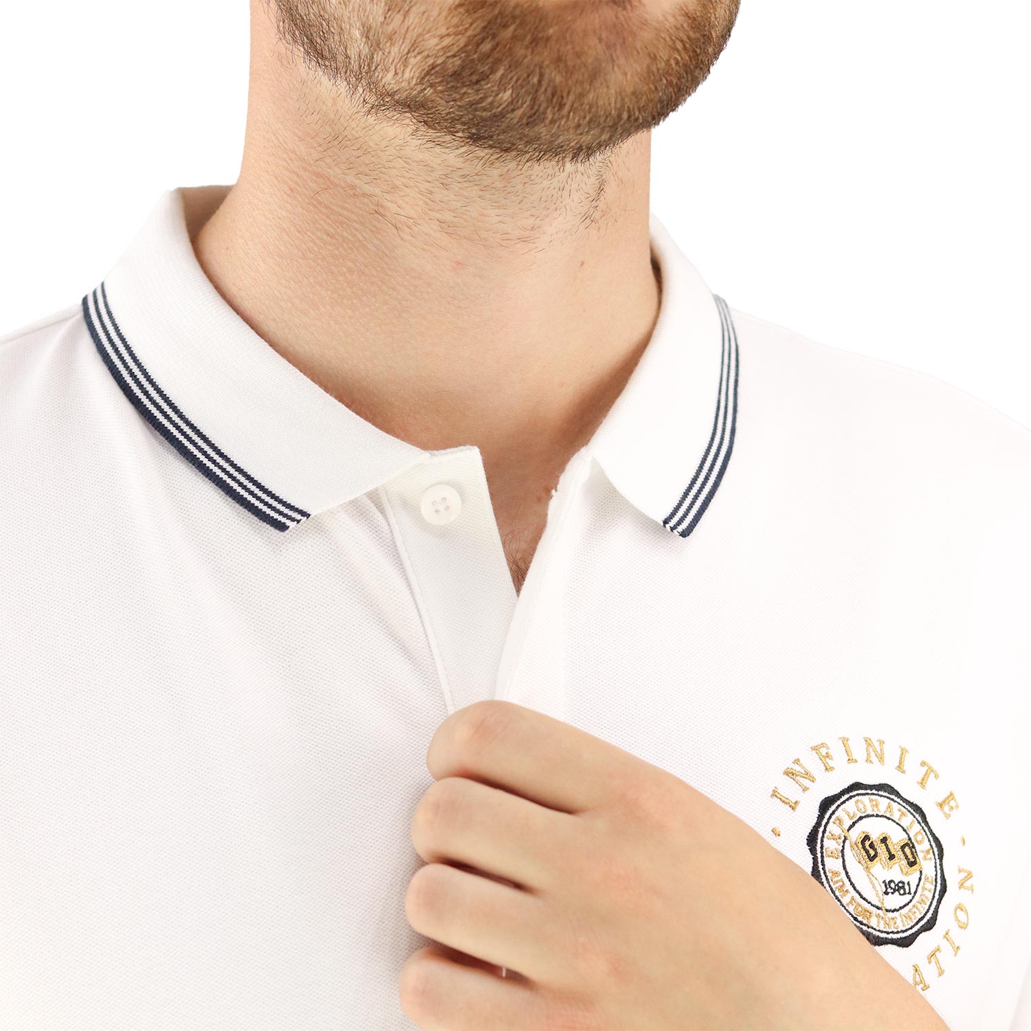 Men's Bold Embroidery Polo