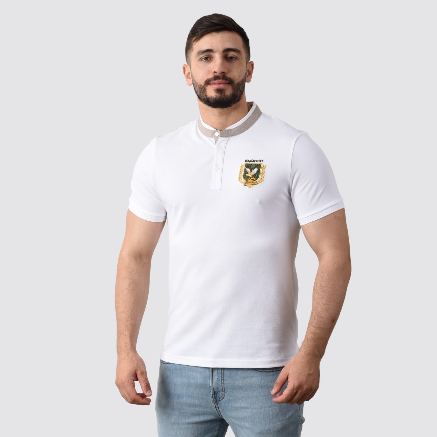 Men's Bold Embroidery Polo