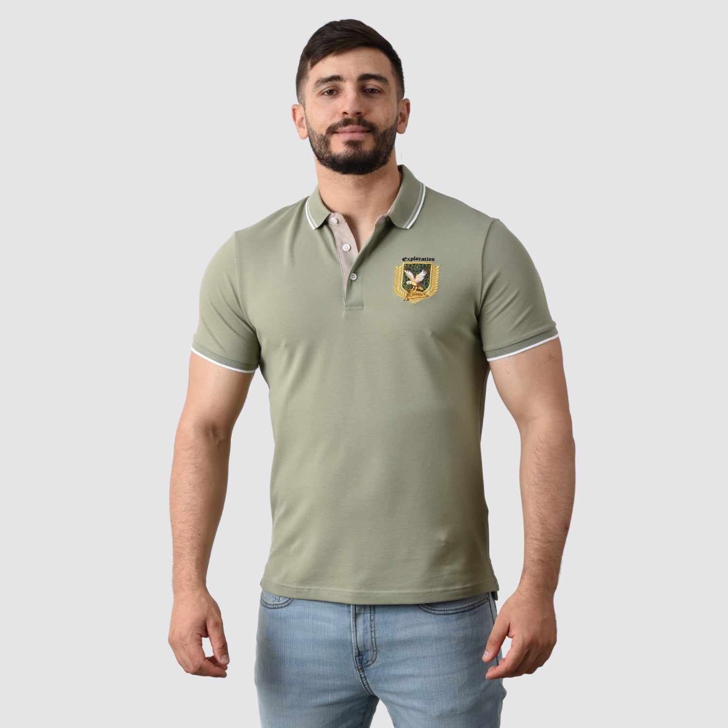 Men's Bold Embroidery Polo
