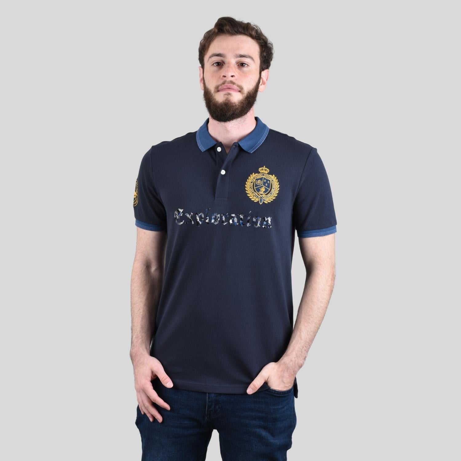 Men's Bold Embroidery Polo