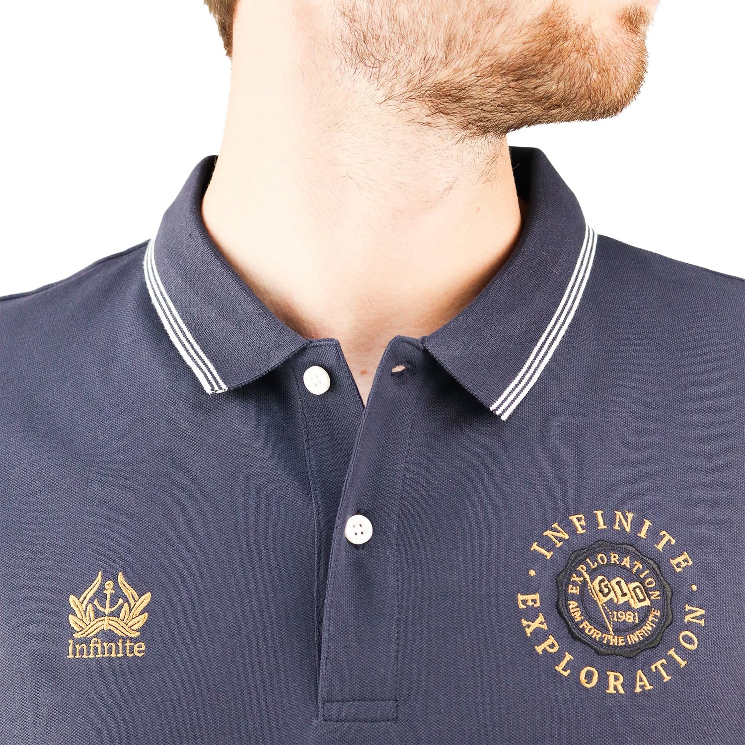 Men's Bold Embroidery Polo