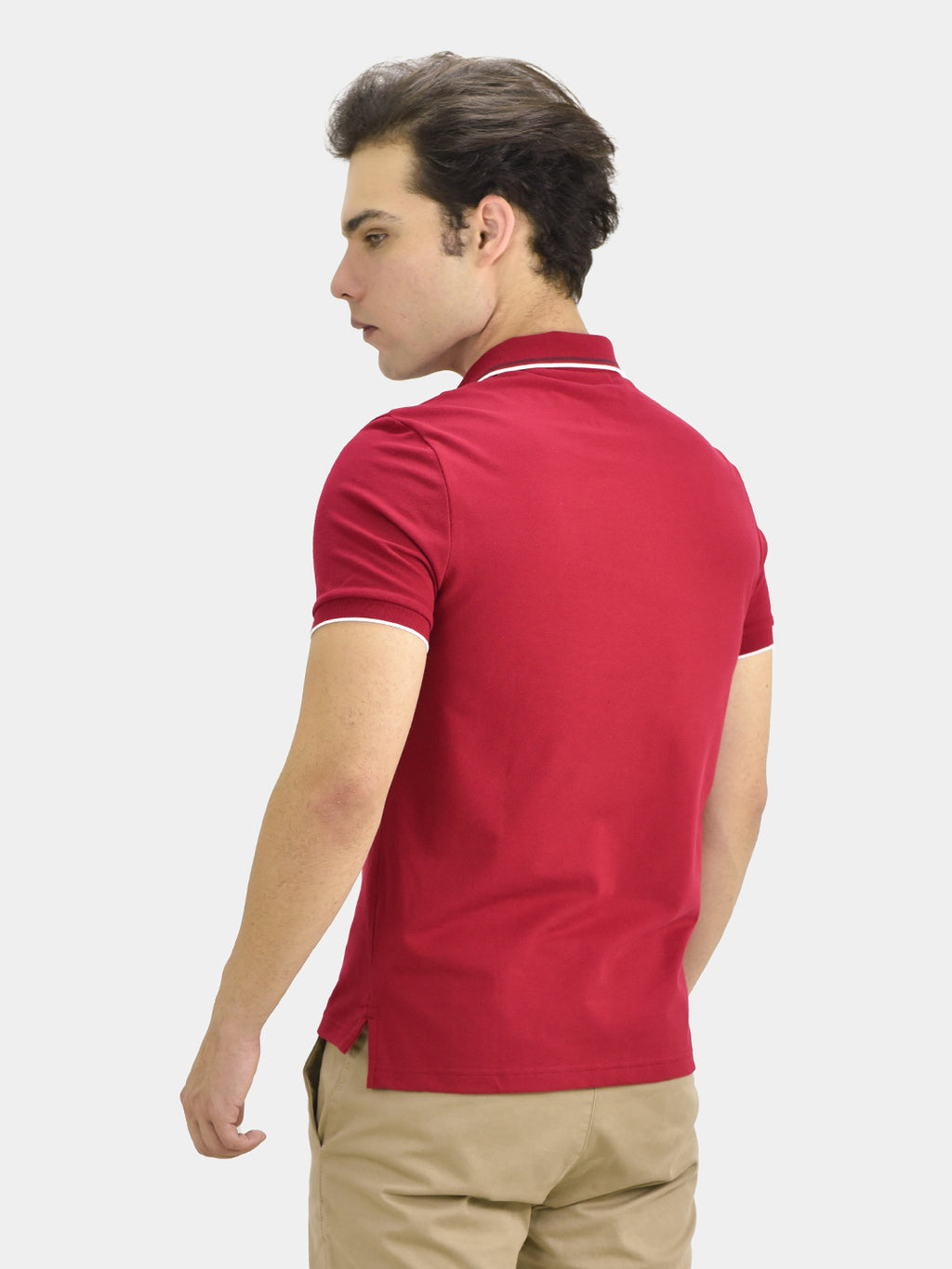Men's Cotton Lycra Pique Slim Fit Polo