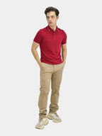 Men's Cotton Lycra Pique Slim Fit Polo
