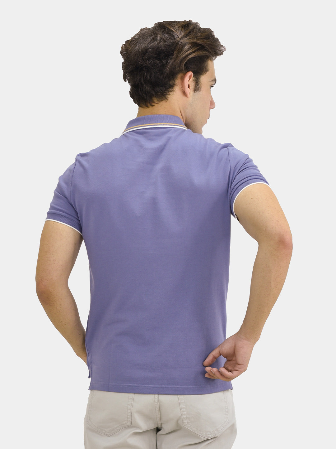 Men's Cotton Lycra Pique Slim Fit Polo