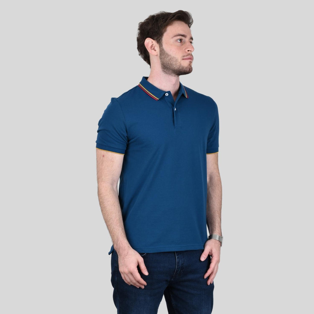 Men's Cotton Lycra Pique Slim Fit Polo