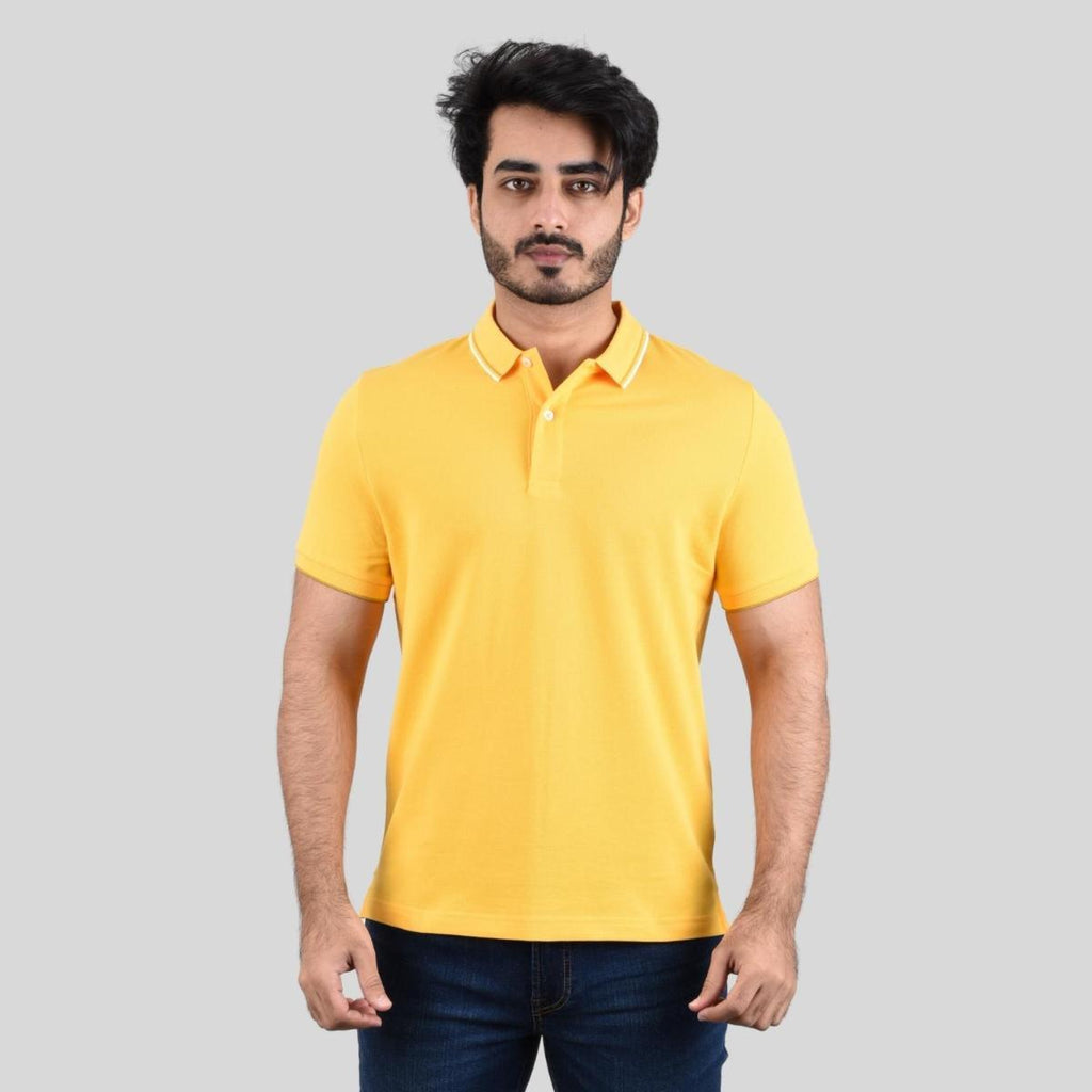 Men's Cotton Lycra Pique Slim Fit Polo