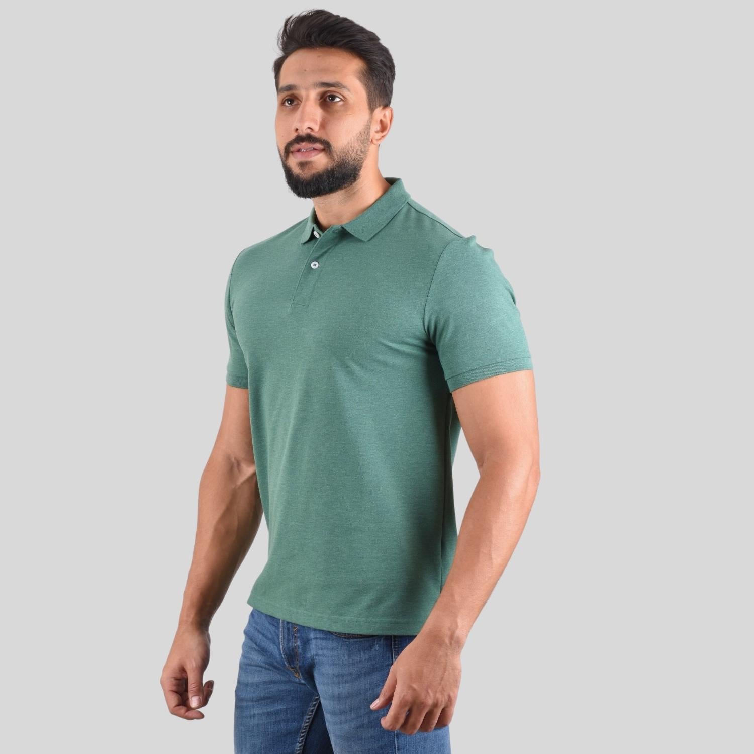 Men's Cotton Lycra Pique Slim Fit Polo