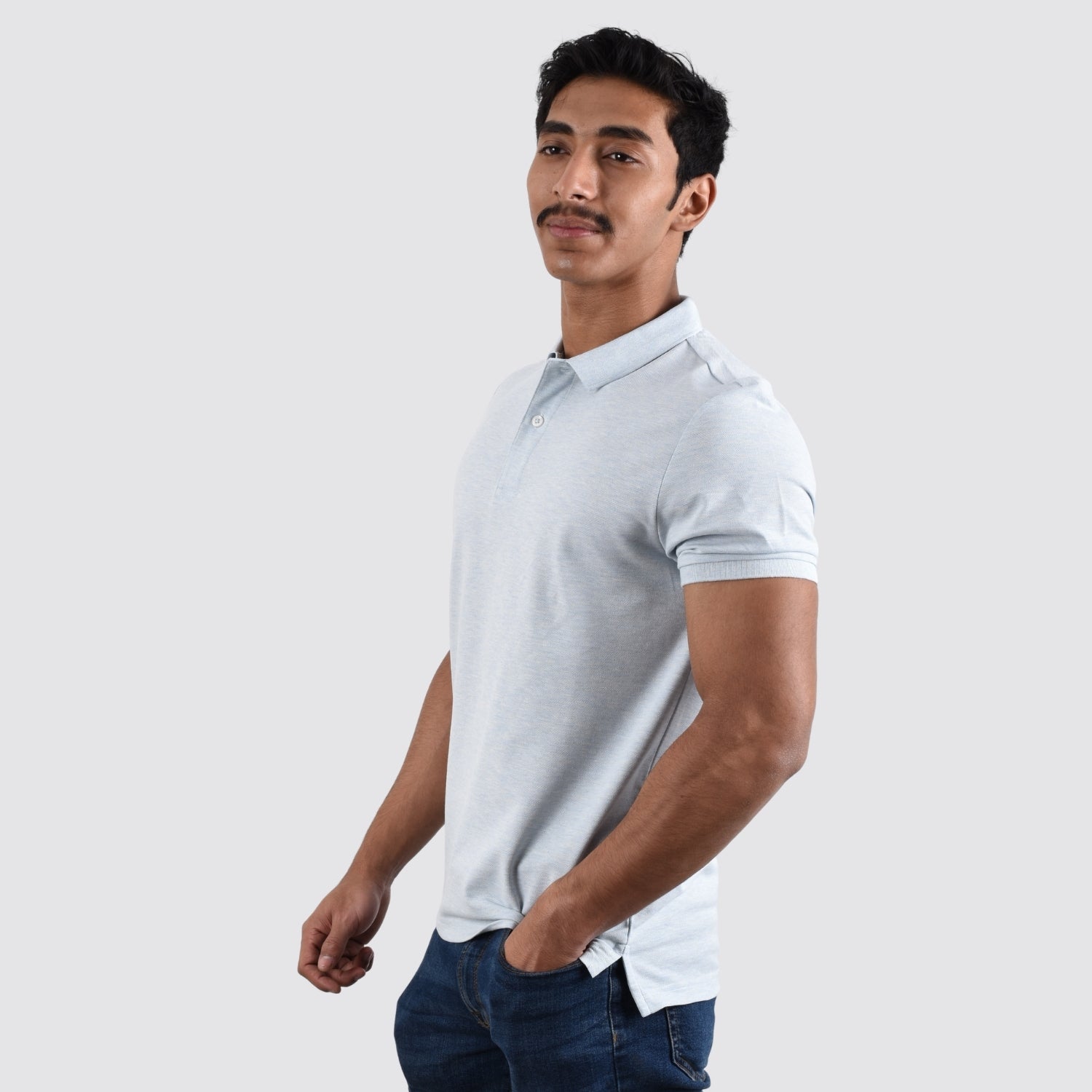 Men's Cotton Lycra Pique Slim Fit Polo