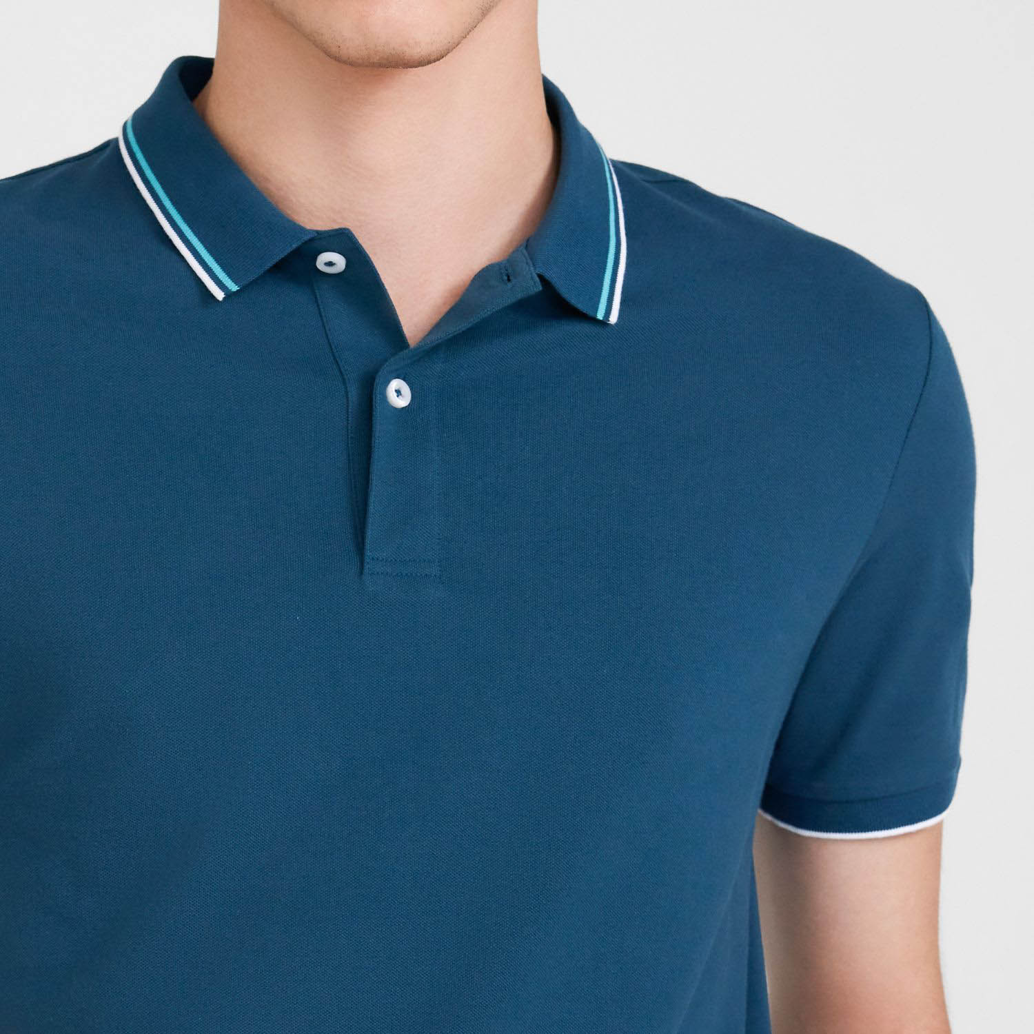 Men's Cotton Lycra Pique Slim Fit Polo