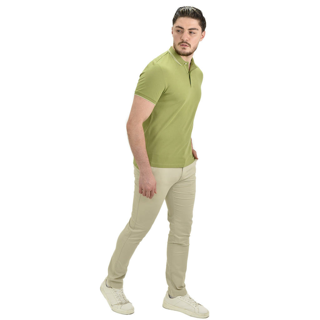 Men's Cotton Lycra Pique Slim Fit Polo
