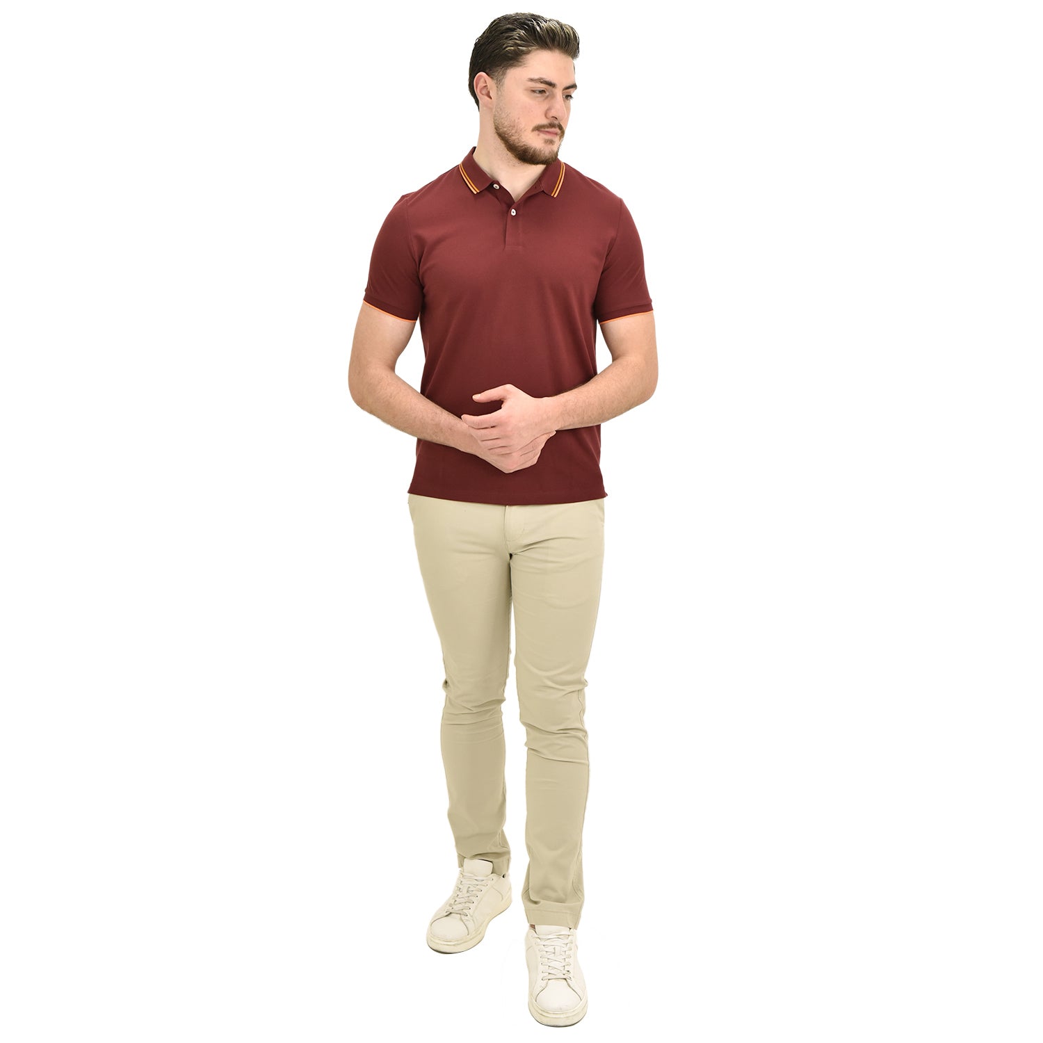 Men's Cotton Lycra Pique Slim Fit Polo