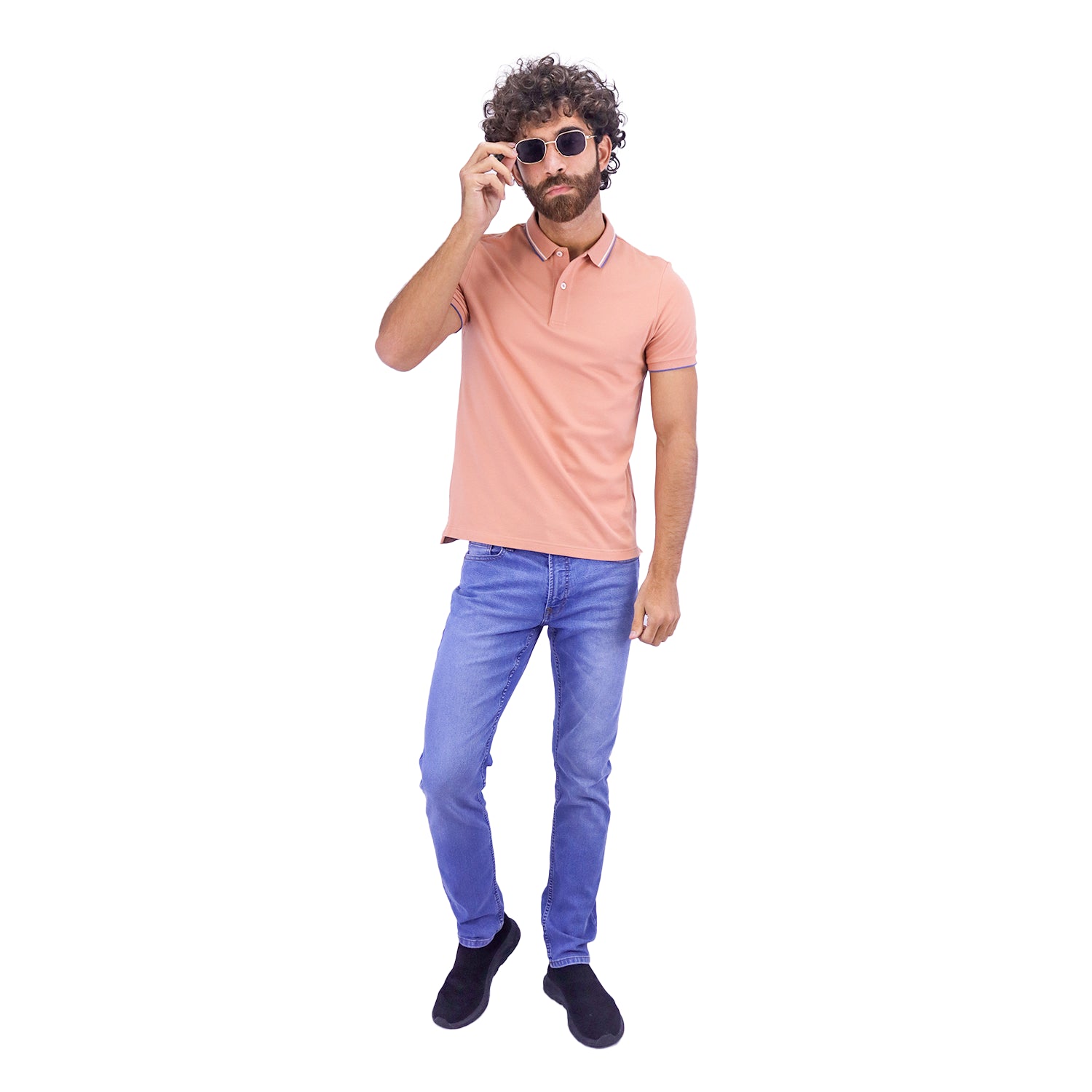 Men's Cotton Lycra Pique Slim Fit Polo