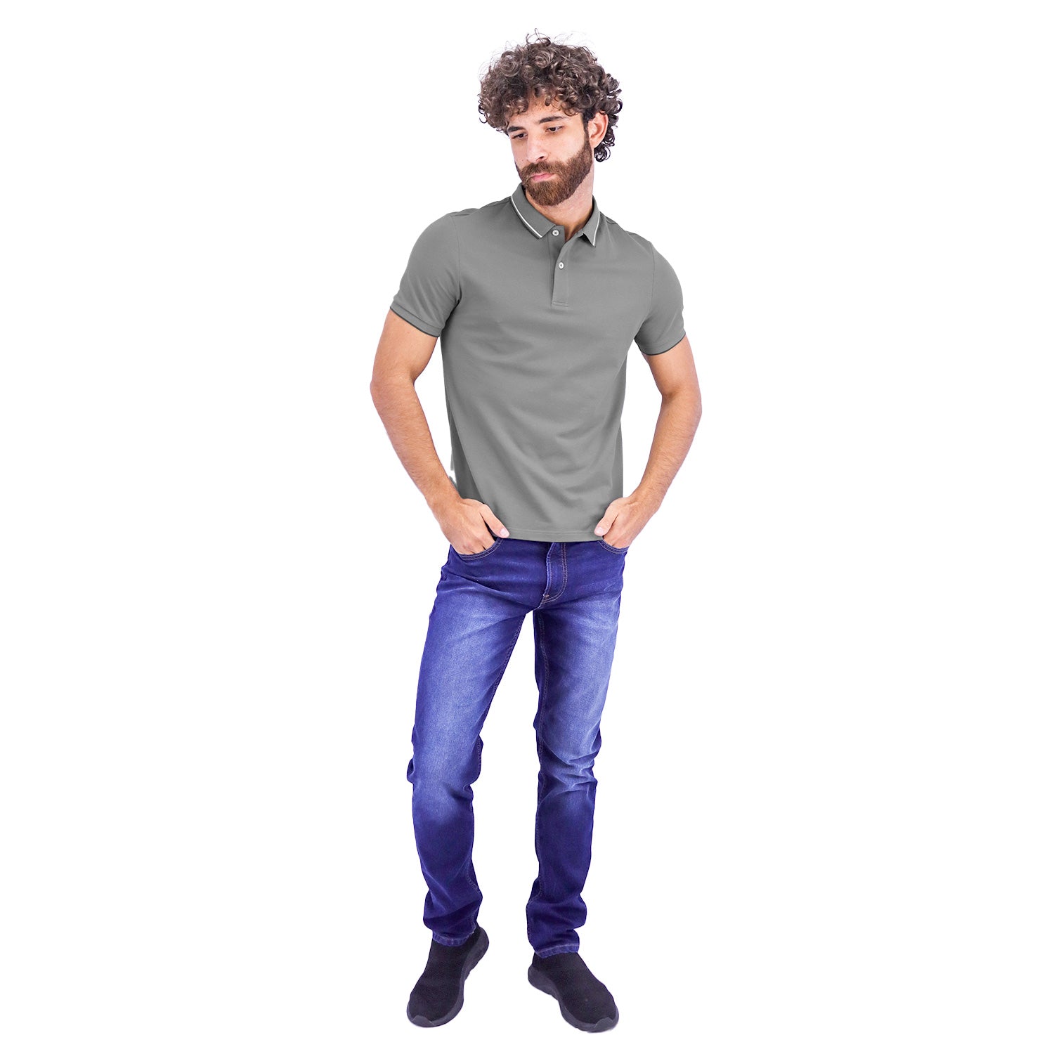 Men's Cotton Lycra Pique Slim Fit Polo