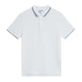 Giordano Men's Cotton Lycra Pique Slim Fit Polo-White