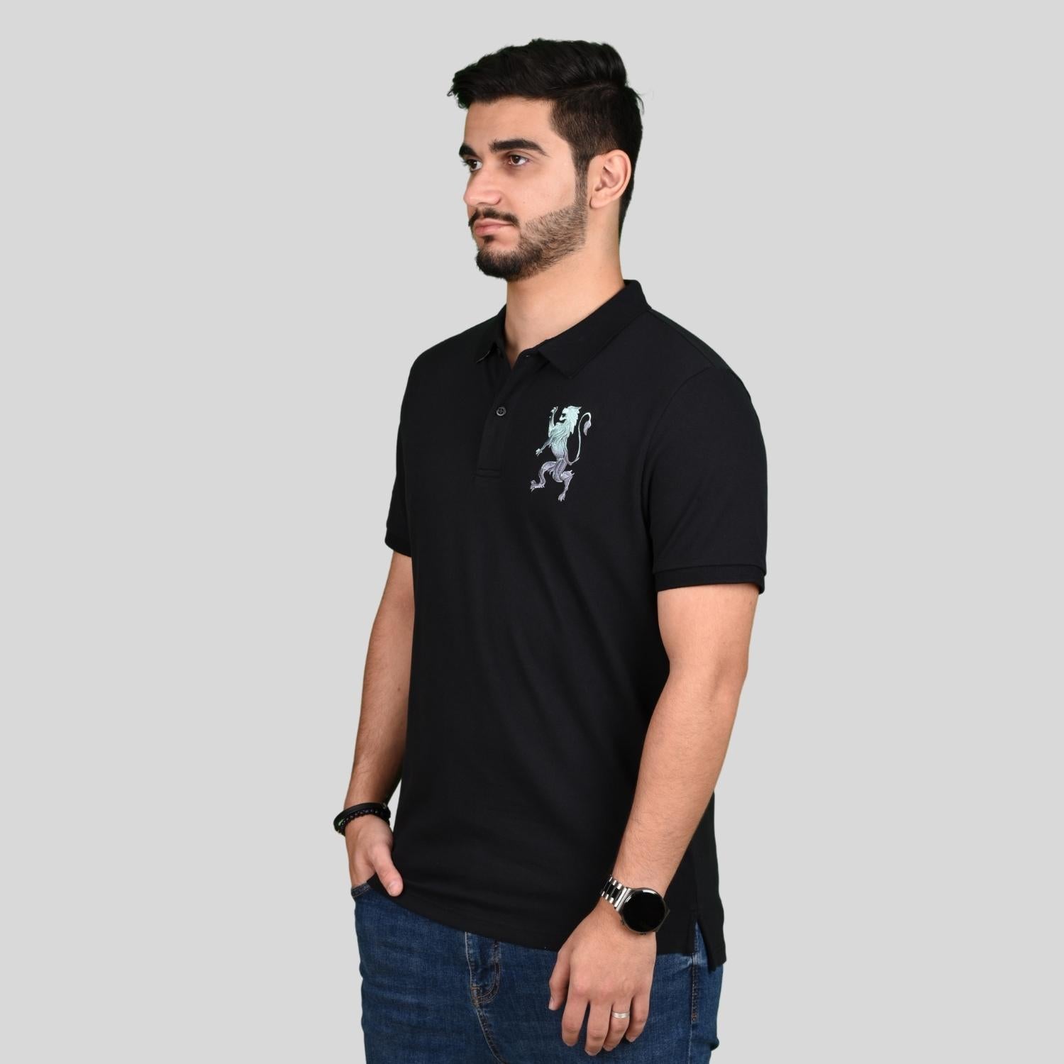 Men's 3D Bold Lion Polo