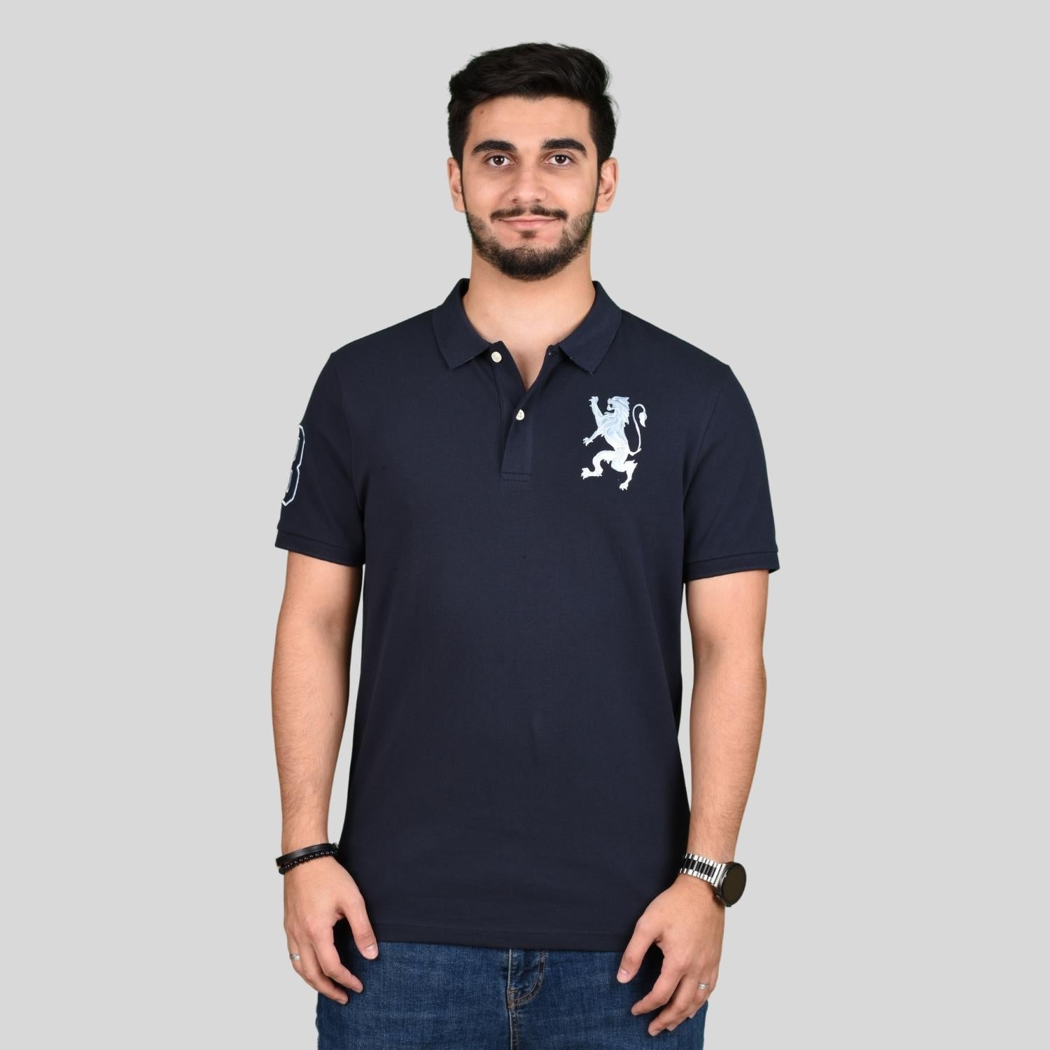 Men's 3D Bold Lion Polo