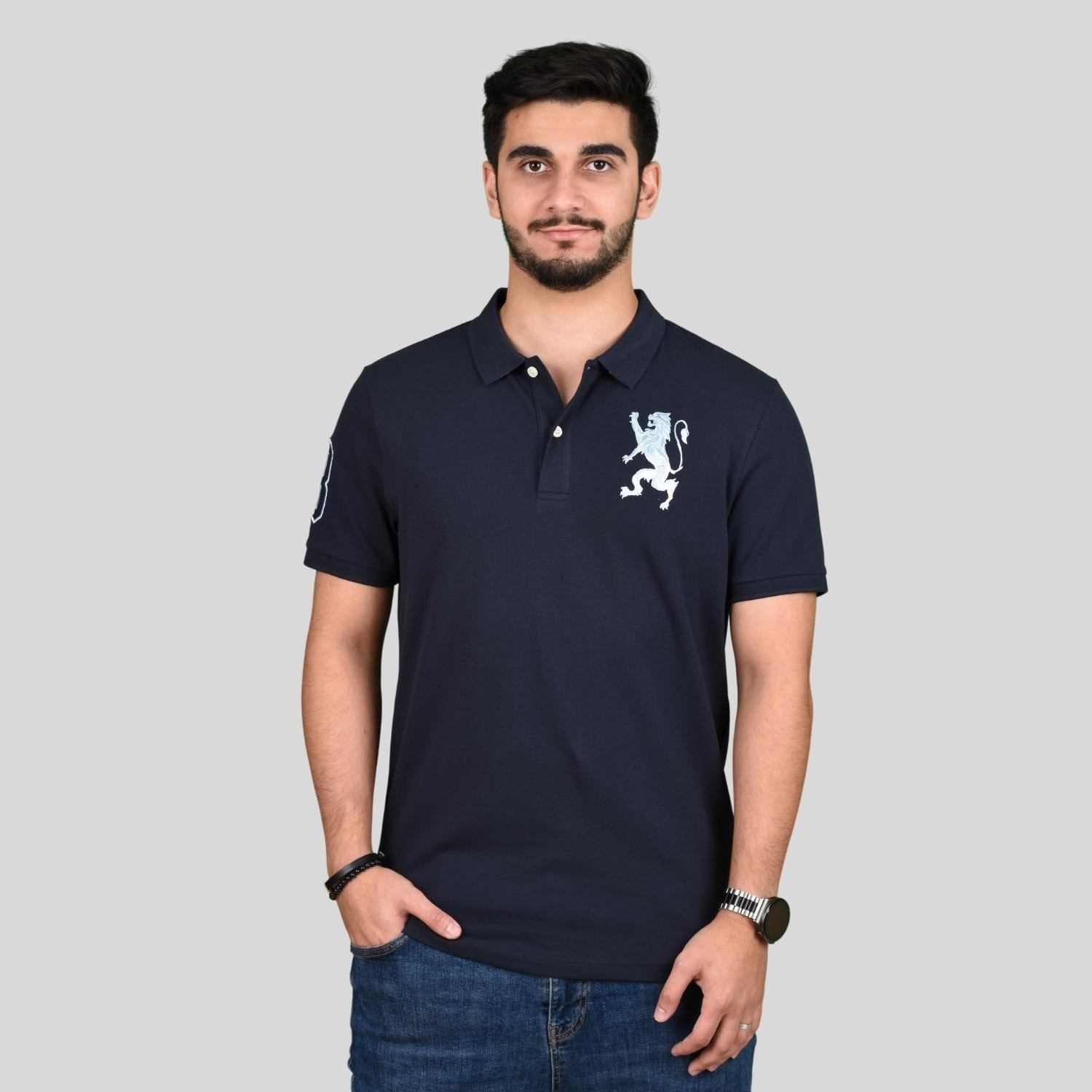 Men's 3D Bold Lion Polo