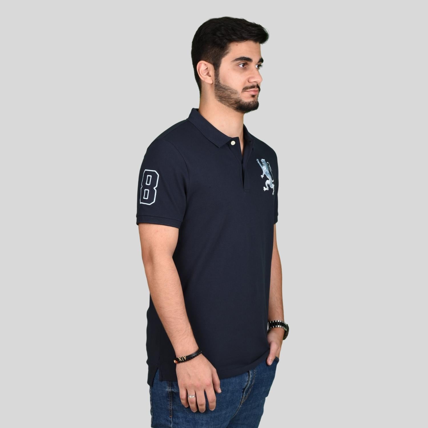 Men's 3D Bold Lion Polo