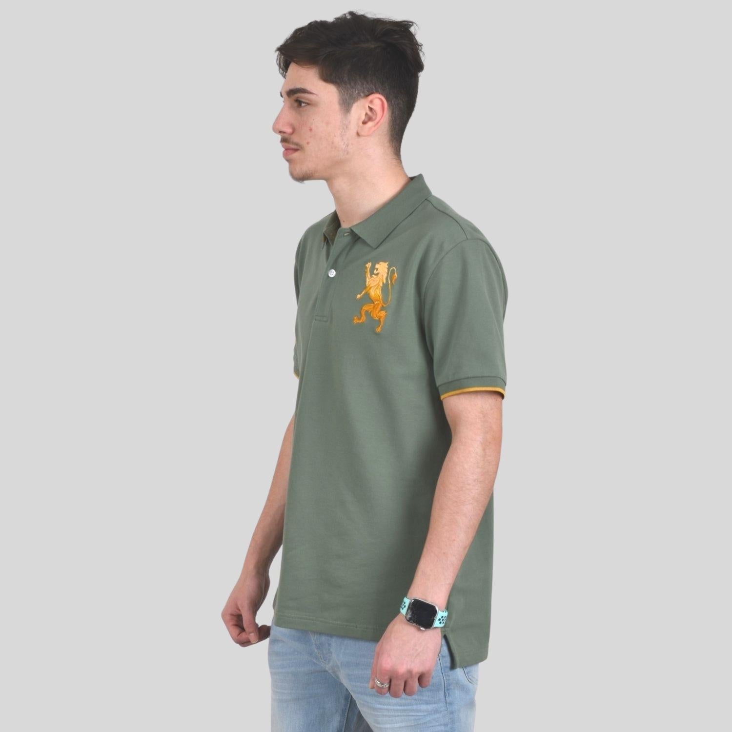 Men's 3D Bold Lion Polo