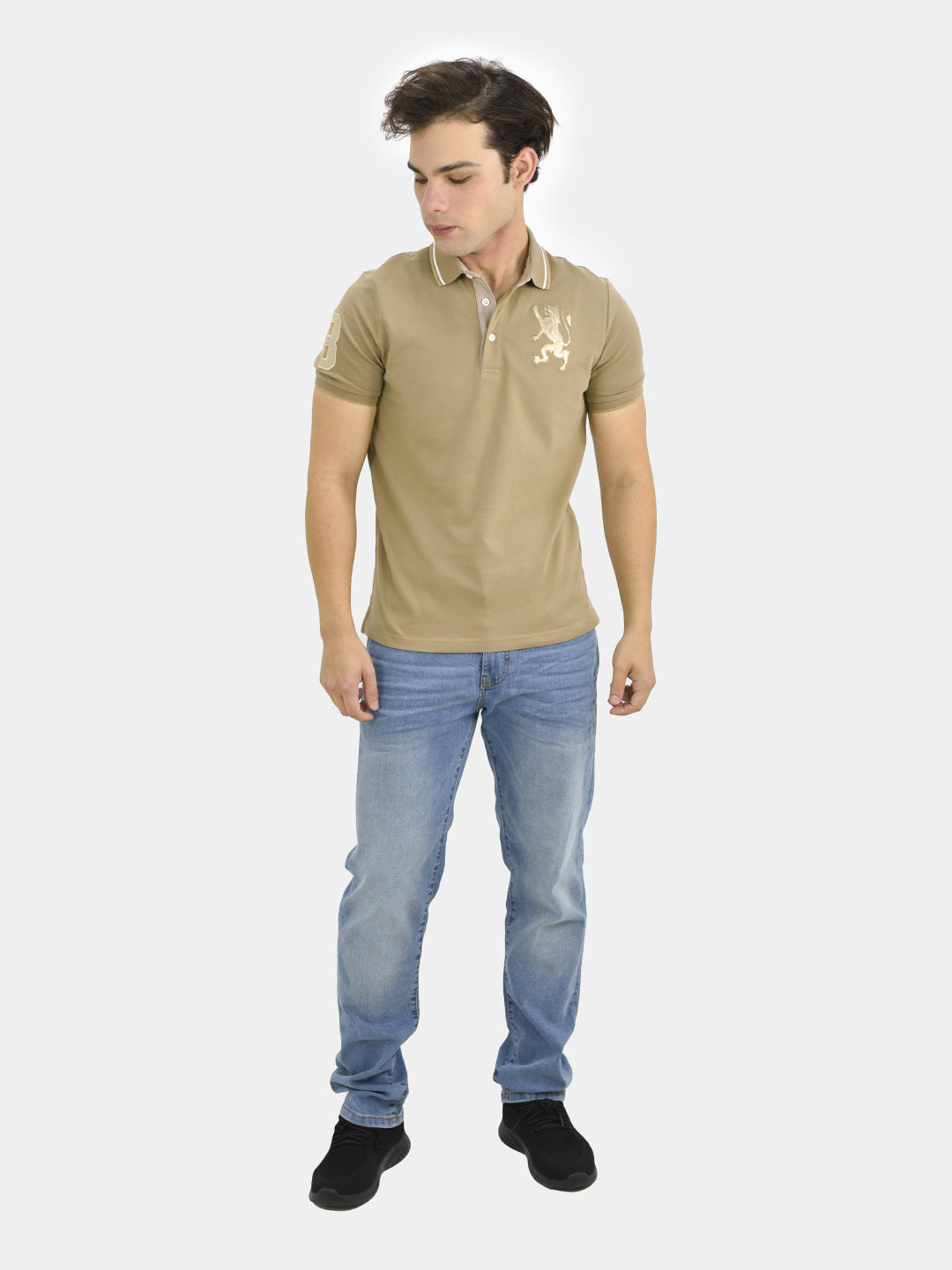 Men's 3D Bold Lion Polo