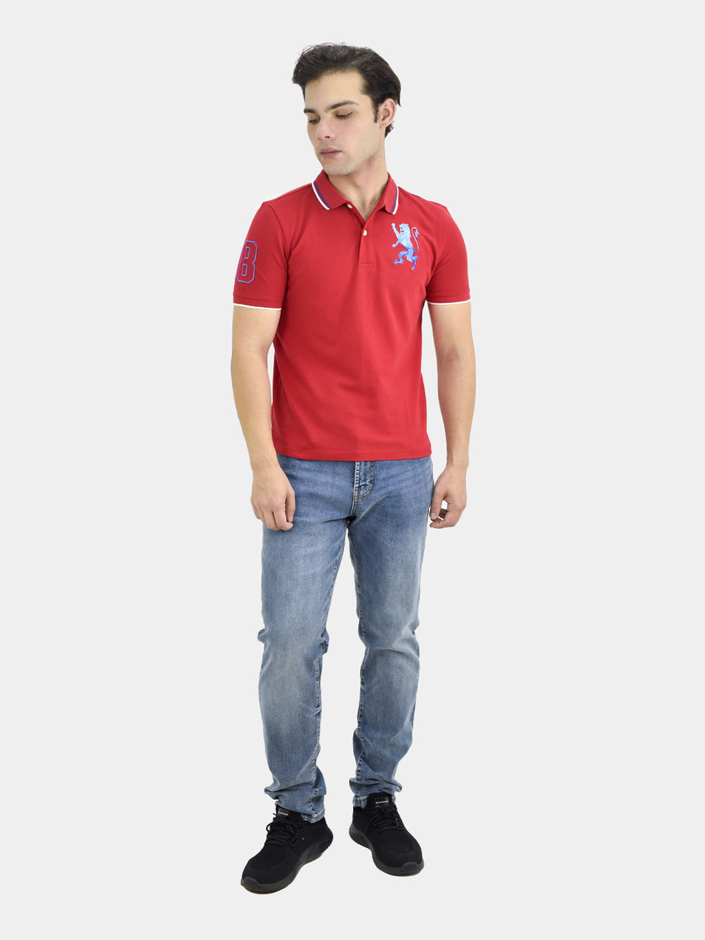 Men's 3D Bold Lion Polo