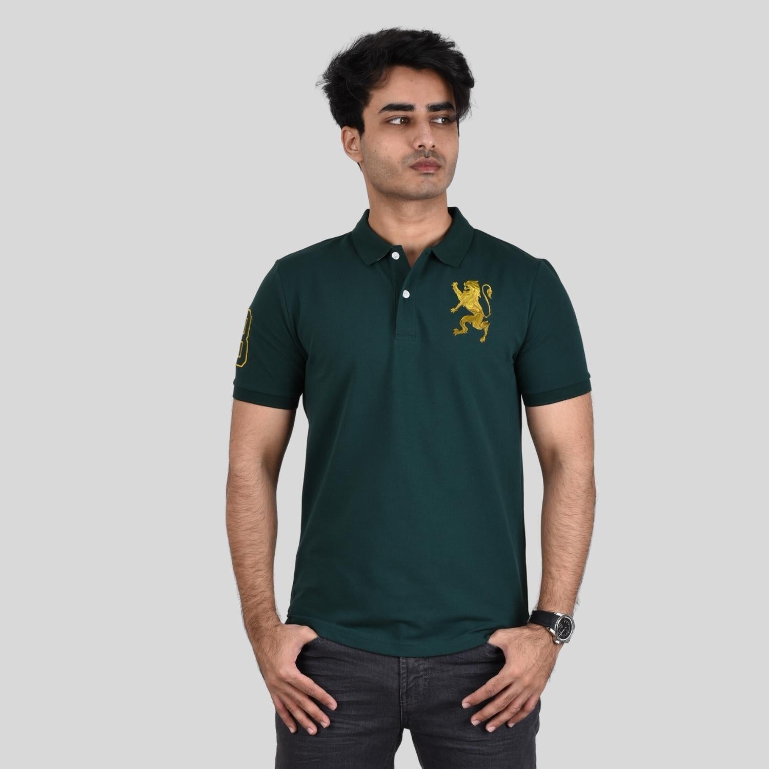 Men's 3D Bold Lion Polo