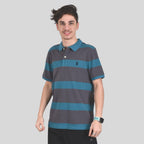 Men's Cotton Blend Stripe Short Sleeve Polo
