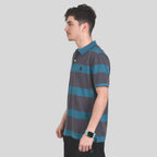 Men's Cotton Blend Stripe Short Sleeve Polo