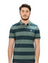 Men's Cotton Blend Stripe Short Sleeve Polo