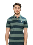 Men's Cotton Blend Stripe Short Sleeve Polo