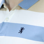 Men's Cotton Blend Stripe Short Sleeve Polo